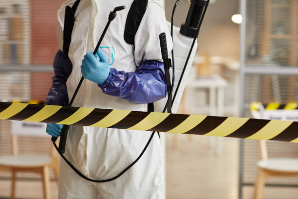 Professional Biohazard Cleanup technician working in Brunswick, ME